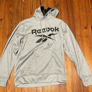 Gray and Black Reebok Hoodie